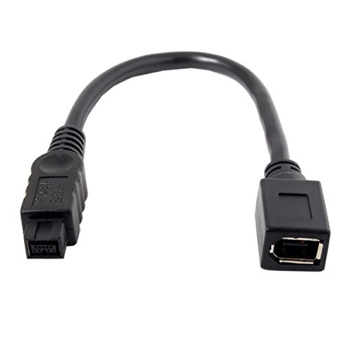 IEEE 1394 6Pin Female to 1394b 9Pin Male Firewire 400 to 800 Cable 20cm - Thumbnail 6