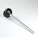 mDesign Toilet Plunger for Bathroom - Black/Brushed Stainless Steel