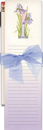 Floral Initial I Magnetic Pencil Pad w/Bow