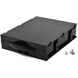 KLOUD City Black Desktop Computer ATX/MATX Hard Drive Mobile Blank Rack Drawer Tray Devices Storage case (5.25") (Black)