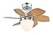 Westinghouse 7864400 Origami Single-Light 24-Inch Reversible Six-Blade Indoor Ceiling Fan, Chrome with Opal Frosted Glass