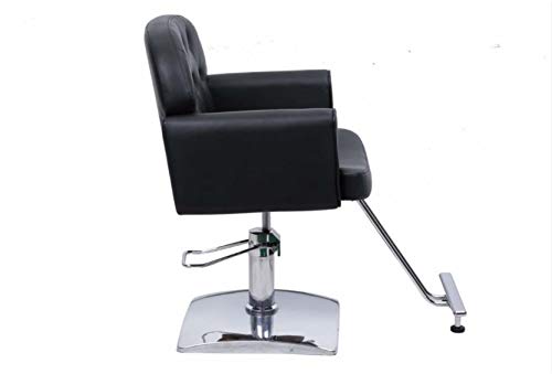 Salon Style Hair Cutting Styling Dyeing with Oil Pump and Foot Rest Hydraulic Barber Chair Styling Salon Work Station Chair
