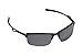 Best SEEK Replacement Lenses Oakley WIRETAP - Black Iridium