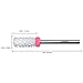 Pana Professional USA Ceramic White Small Barrel Bit Nail Drill (Grit: TRIPLE 3X COARSE) 3/32
