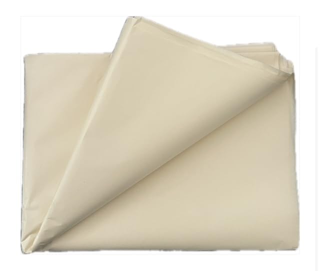 50 Sheets Cream MG Tissue Paper 20x30 Inches, Acid Free Craft Art