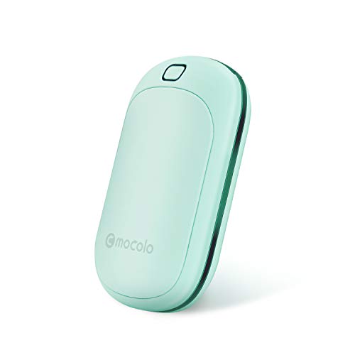 Mocolo 5200mAh Hand Warmers Rechargeable Reusable, 4 Temperature Levels Electric USB Pocket Hand Warmer Power Bank, Fit for Raynaud's and Arthritis Sufferers, Best Winter Gifts for Family and Friends