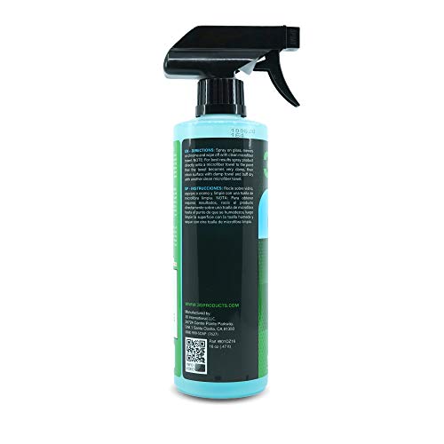 3D Glass Cleaner Ready to Use, Tint Safe, Streak Free Glass Cleaner