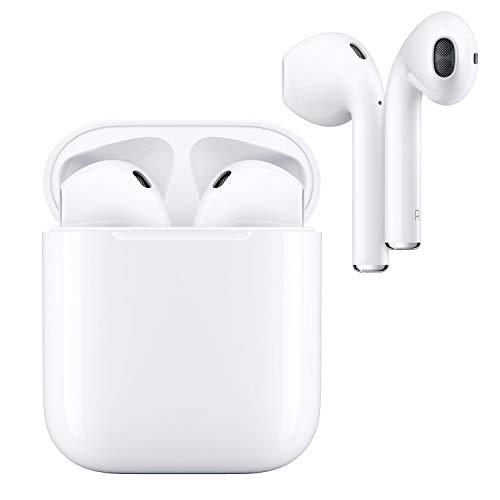 Bluetooth Headphones, Bluetooth 5.0 Earbuds Headphones, True Wireless Stereo Earphones with 24Hrs Playback, Hi-Fi Sound Bluetooth Headset with Charging Case Compatible for Apple Airpods Android/iPhone