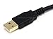 Monoprice 10-Feet USB 2.0 A Male to A Female Extension 28/24AWG Cable (Gold Plated) (105434),Black