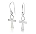 Egyptian Cross Ankh of Life Sterling Silver Hook Earrings
