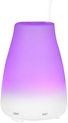 BuySShow Essential Oil Diffuser 120ML Cool Mist Humidifier with Adjustable Mist Mode 7 LED Color Changing and Waterless Auto Shut-off Function for Home Office Bedroom Room