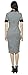 Marycrafts Women's Contrast Short Sleeve Collar Midi Dress Work Office