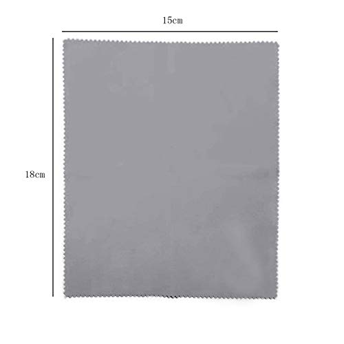 1/2/5 Stück Microfaser Brillenputztuch, Brille Antibeschlag, Kann Wiederverwendet Werden, Geeignet für Brillen, Objektive, Bildschirme, Kameraobjektive MiMiey (Gray, 1 Stück)