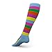 Go2Socks Compression Socks for Men Women Nurses Runners 20-30mmHg Medical Stocking Athletic (Stripes, XL)