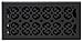 Decor Grates STH614 Classic Collection Floor Register, 6x14 Inches, Textured Black