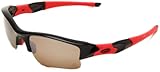 Oakley Mens Flak Jacket 24-216 Polarized Rimless Sunglasses,Polished Black Frame/Titanium Lens,One Size