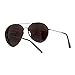 SUPER Oversized Aviator Sunglasses Big Metal Frame Black, Blue Mirror Lens