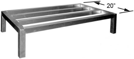 24"Lx24"Wx8"H Heavy Duty Aluminum Dunnage Rack, RA-2424