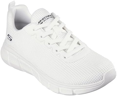 Femme Bobs Flex Visionary Essence Racine Accueil Femme Baskets, Tricot Blanc, 36 EU