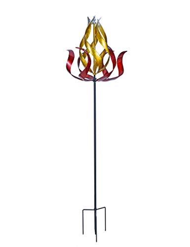 Win Wind Spinner-Way Giant 28 Inch Diameter Wind Spinner - Multicolor 3D Kinetic Garden Windspinner - Decorative Lawn Ornament Wind Mill - Unique Outdoor Lawn and Garden Décor - Thumbnail 3