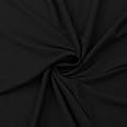 58 Black Poly Rayon Spandex Jersey Knit Fabric, Fabric by the Yard - 1 Yard by Stylishfabric