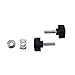 Hard Top Quick Removal Fastener Thumb Screw & Nut Kit for Jeep Wrangler YJ TJ JK JKU Sports Sahara Freedom Rubicon X & Unlimited X 2/4 Door 1995-2016