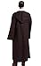 WYKBPX Halloween Tunic Costume Set Cosplay Outfit for Jedi Brown with White Hooded Robe