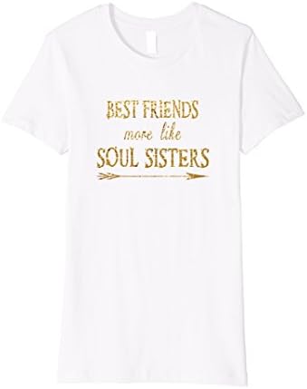 Womens MCB: Best Friend & Soul Sister T Shirt Medium White