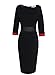 VfEmage Womens Asymmetric Neck Ruched Vintage Tunic Work Party Casual Dress 1908 Black S