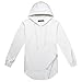 Aiyino Mens Hipster Hip Hop Pullover Hoodies Sweatshirts US M White