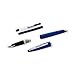 Waterman Carène Fountain Pen, Gloss Blue with Palladium Plated Trim, Medium Nib with Blue Ink Cartridge, Gift Box
