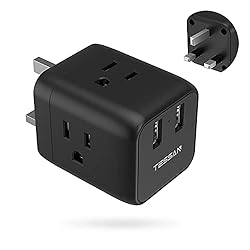 UK Travel Plug Adapter, TESSAN Ireland England