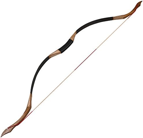 TOPARCHERY Conventional Recurve Bow 53” Archery Looking Handmade Horse Bow Longbow 30-50 lbs