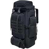 80 Liter Outdoor Military MOLLE Tactical Backpack Rucksack Camping Hiking Bag