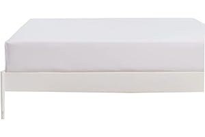 icyfall Deep Pocket Single Fitted Sheet-Soft Bottom Sheet，Fits Mattress Perfectly，Breathable Microfiber, Extra Soft and Comfortable，Wrinkle,Fade Resistant and Abrasion Resistant. (White, Queen)