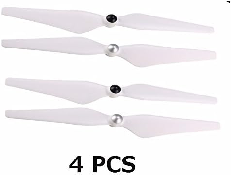 Apcott 9450 2 Pairs White Self-tightening Propellers Blade for DJI Phantom 2,3 Professional,Advanced,Standard and 4K
