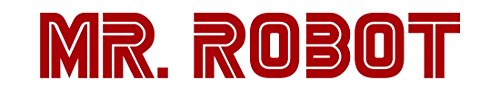 MR ROBOT TV SHOW LOGO VINYL STICKERS SYMBOL 6" DECORATIVE DIE CUT DECAL FOR CARS TABLETS LAPTOPS SKATEBOARD - RED