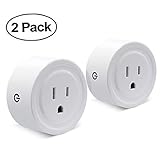 Wifi Smart Plug Set of 2 Mini Smart Outlet Compatible with Alexa Remote Control By Smart Phone from Anywhere Anytime (2 Packs)