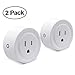 Wifi Smart Plug Set of 2 Mini Smart Outlet Compatible with Alexa Remote Control By Smart Phone from Anywhere Anytime (2 Packs)