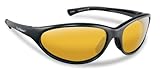Flying Fisherman Calcutta Polarized Sunglasses (Matte Black Frame,Yellow-Amber Lenses)
