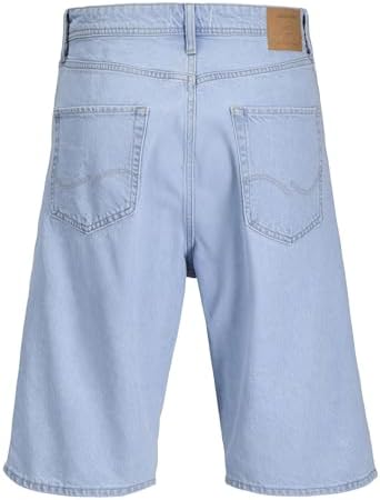 Pantaloncini da Uomo in Jeans Extra Baggy Fit, Blue Denim 1, M