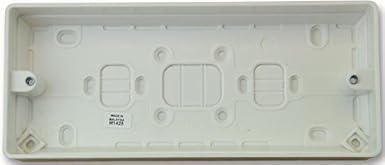 3 enchufe superficie caja - 30 mm de profundidad: Amazon.es: Iluminación