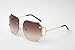 MINCL/2016 HOT RIMLESS SUNGLASSES WOMAN CLEAR LENS (gold, brown)