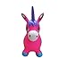 Welliboom Unicorn Hopper Kit, Pump Included, Inflatable Jumping Unicorn, Space Hopper, Ride-on Bouncy Unicorn Horse Hopper, Sit and Bounce, 3-Colors Available (Rose)