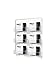 deflecto 6-Pocket Business Card Holder, Holds 480 Cards, 8.5 X 1.63 X 9.75, Plastic, Clear