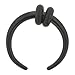 One Black PVD Stainless Steel Pincher: 14g (SOLD INDIVIDUALLY. ORDER TWO FOR A PAIR.)