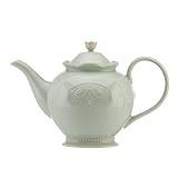 Lenox French Perle Teapot, Ice Blue