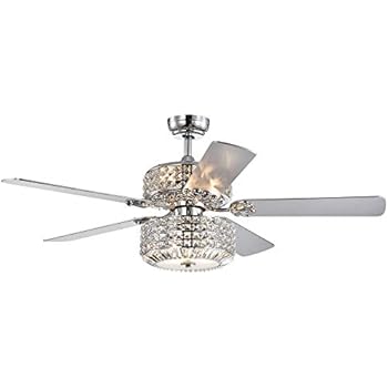 Warehouse Of Tiffany Cfl 8371remo Ch Gremane Chrome 52 Inch