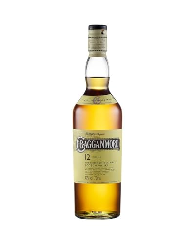 Cragganmore 12 Year Old Single Malt Scotch Whisky | 40% vol | 70cl | Malty Taste | Speyside Whisky with Hints of Wood Smoke & Sandalwood | Single Malt Whisky | Long Finish