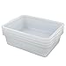 HOMMP 8 L White Small Bus Tub/Box, Small Rectangle Wash Basins, 4-Pack